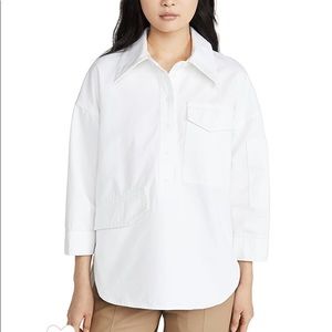 Twill Oversized Cocoon Shirt